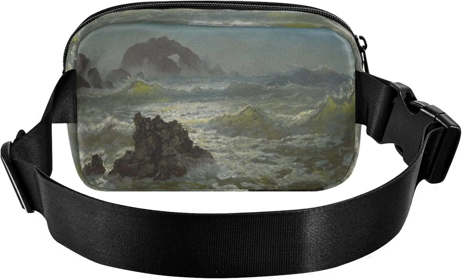 Albert Bierstadt Seal Rock California Waterproof Womens Fanny Pack Everywhere Belt Bag Bright Waist Pack for Women