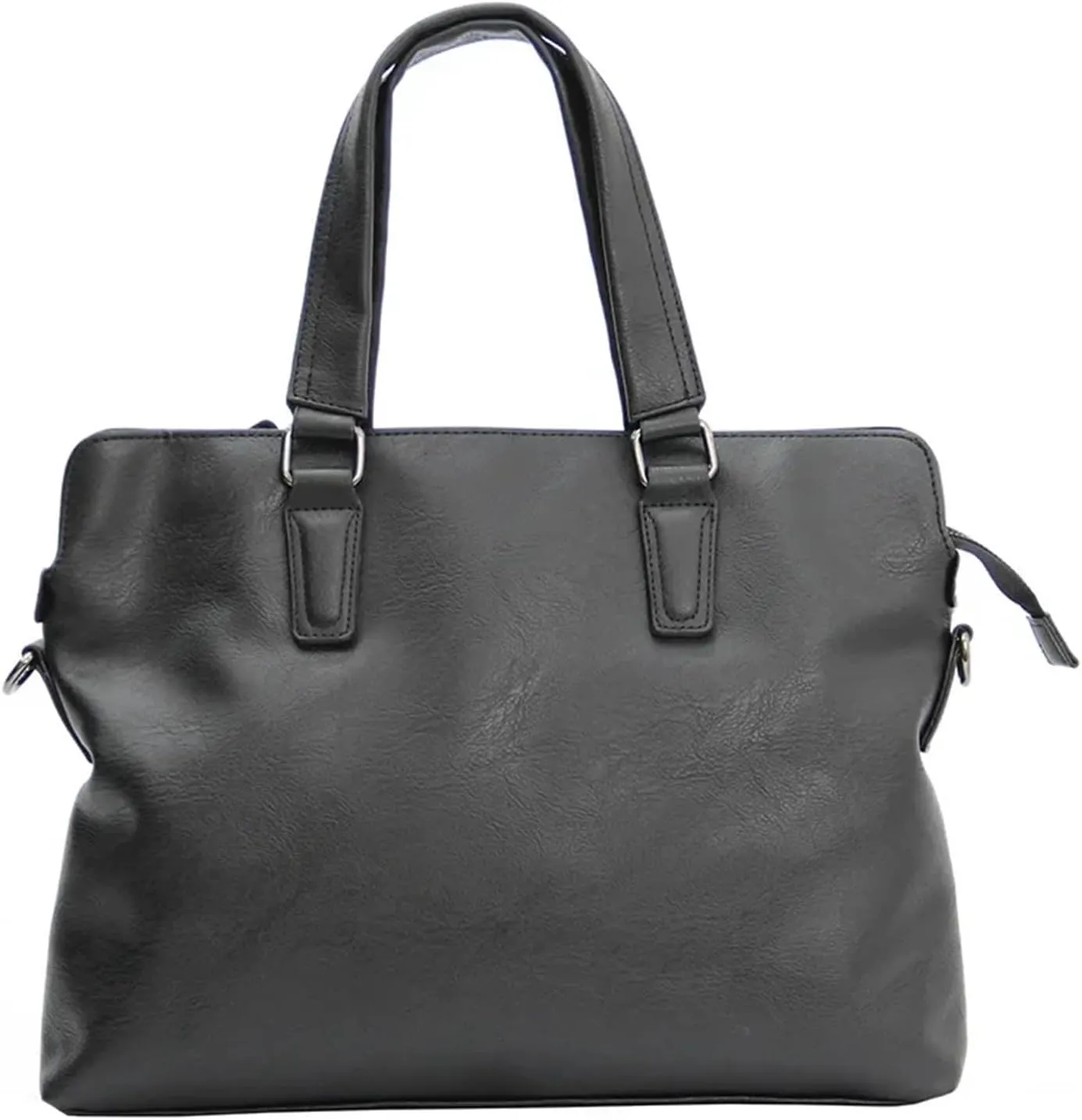 Briefcases Business Leather Briefcase for Men, Version Shoulder Bag, Casual Crossbody File Bag