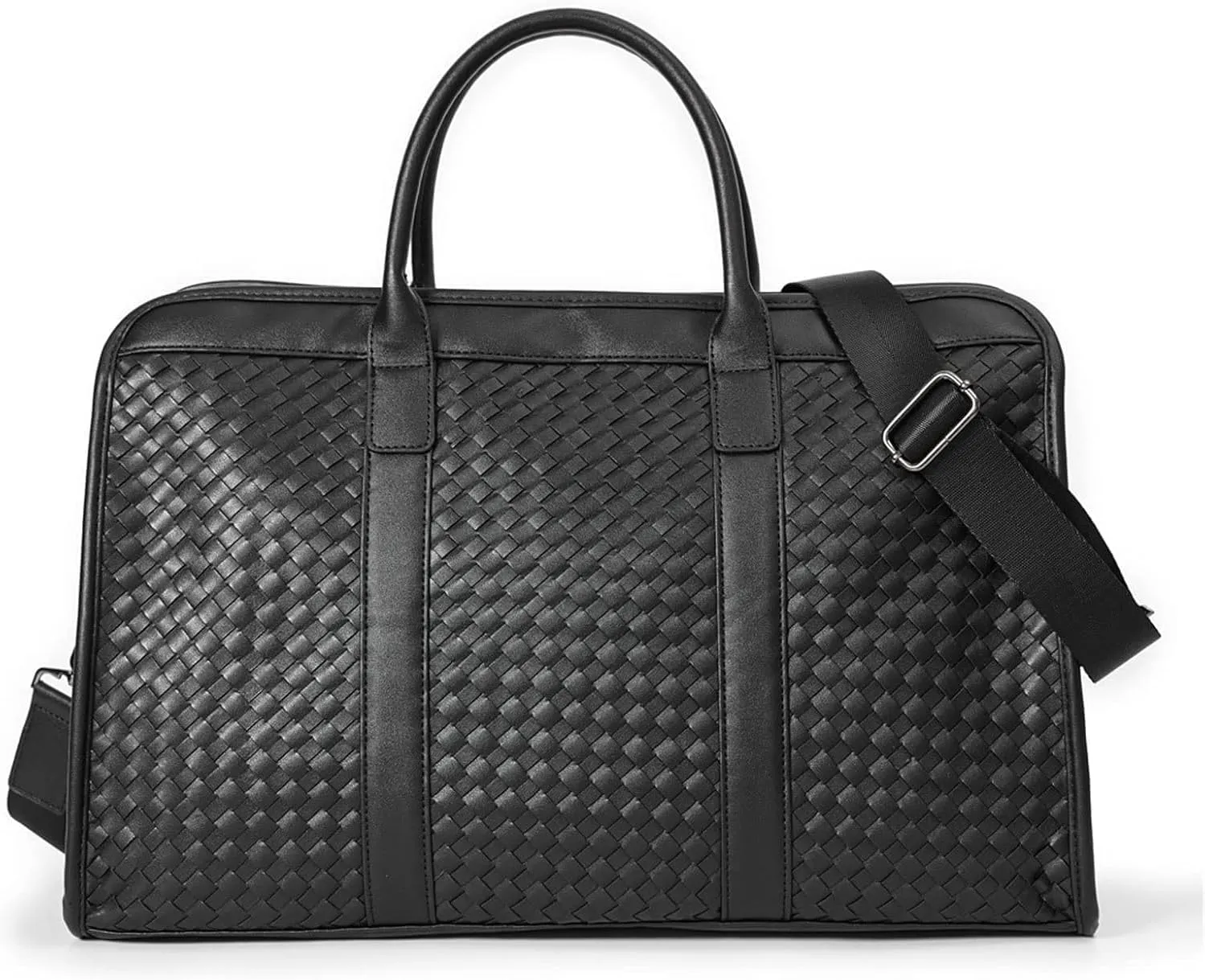 Briefcases for men Business Bags Men Handbag Tote Knitting Leather Multifunction Men Crossbody Bag Laptop Bag