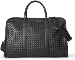 Briefcases for men Business Bags Men Handbag Tote Knitting Leather Multifunction Men Crossbody Bag Laptop Bag