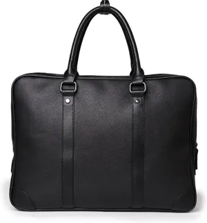 Briefcases for men Business Office Briefcase Leather Handbag Men's Computer Notebook Bag Black Portable Bag