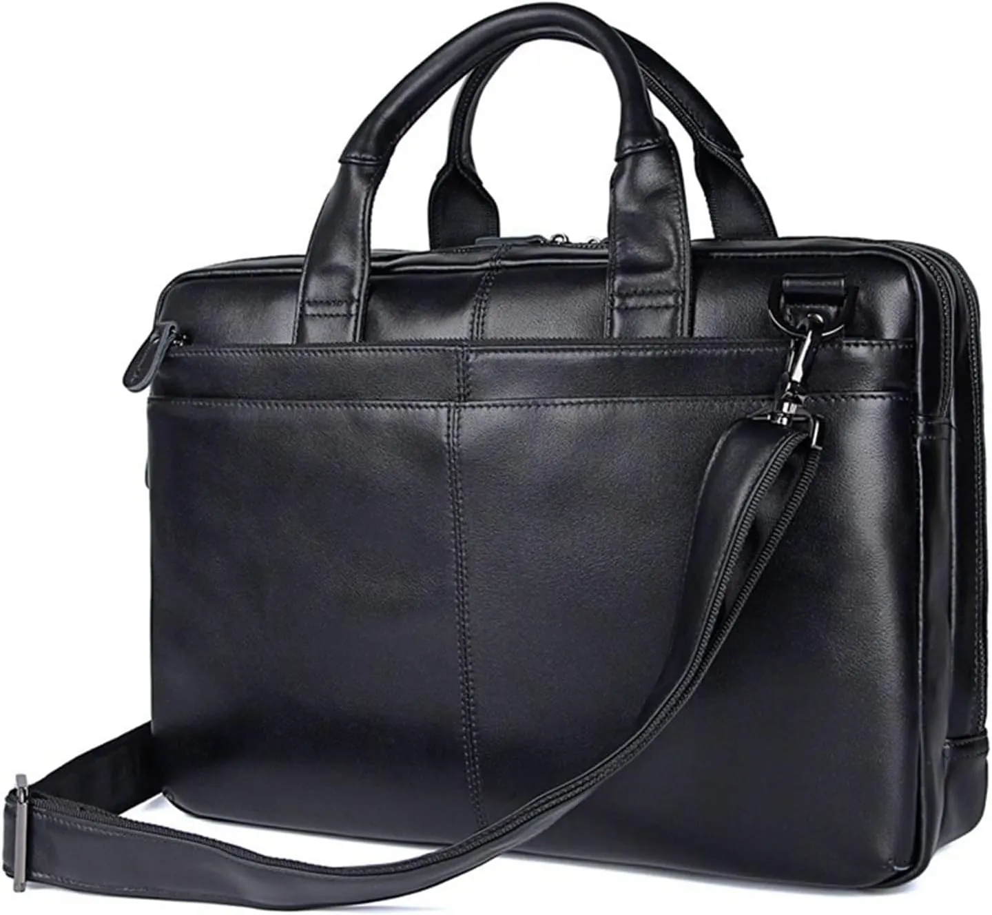 Briefcases for men Genuine Leather Office Men Briefcase Laptop Business Messenger Bags Portfolio