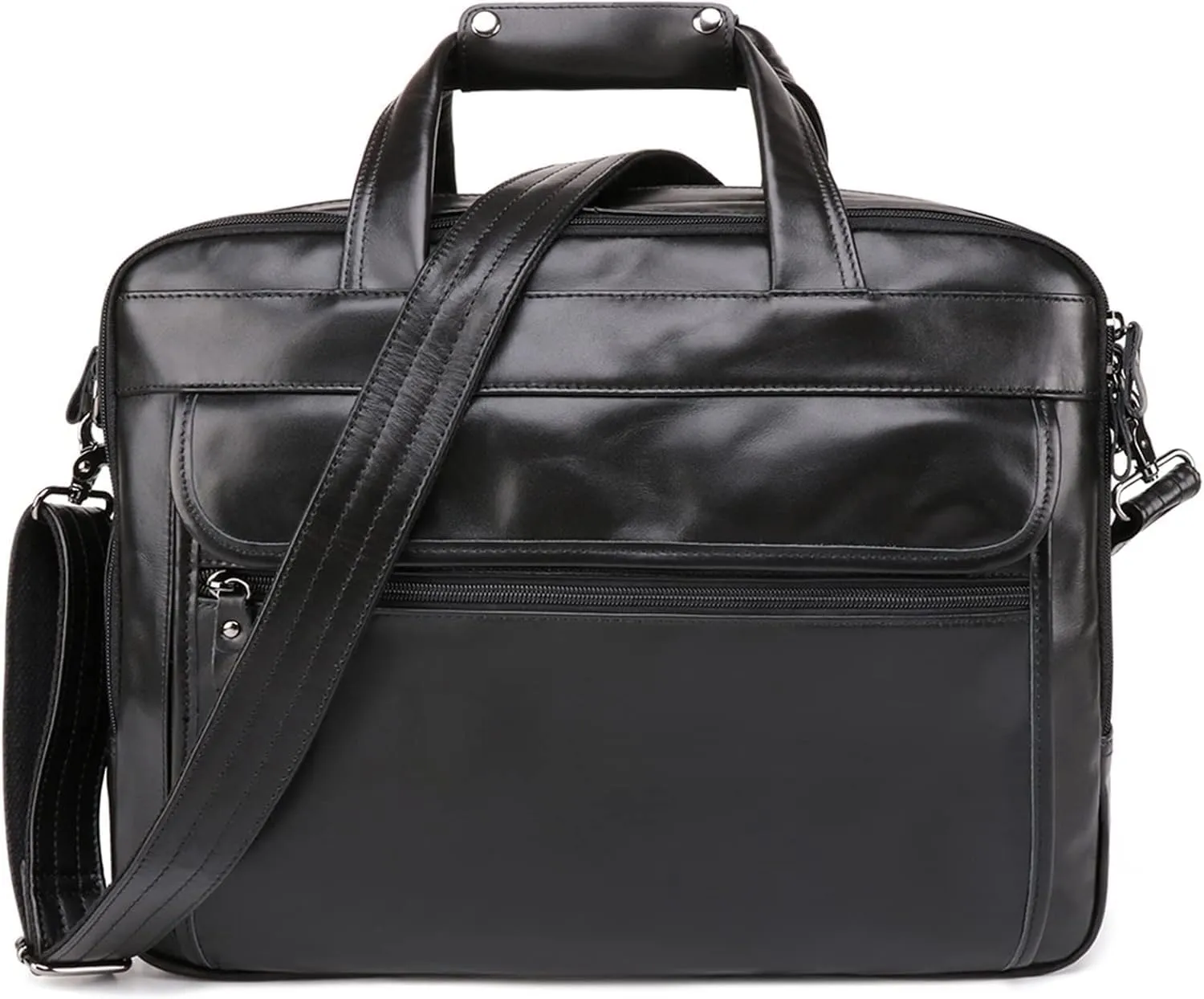 Briefcases for men Leather Men Briefcase Messenger Bags for Laptop Bag Male Business Office Documents Totes Handbags