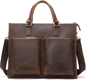 Briefcases for men Male Shoulder Bag Leather Men Briefcase Business Bag Men Handbag Briefcase Cowhide Computer Bag