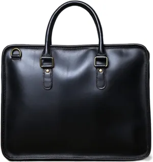 Briefcases for men Men Briefcase Leather Handbag Retro Top Layer Cowhide Laptop Bag Leather Shoulder Messenger Bag