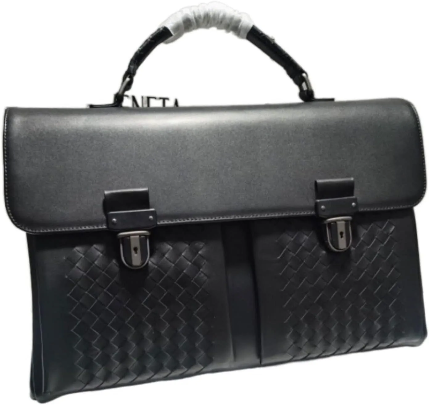 Briefcases for men Mens Briefcase Business Messenger Shoulder Bag Women Large Capacity Black Leather Bag