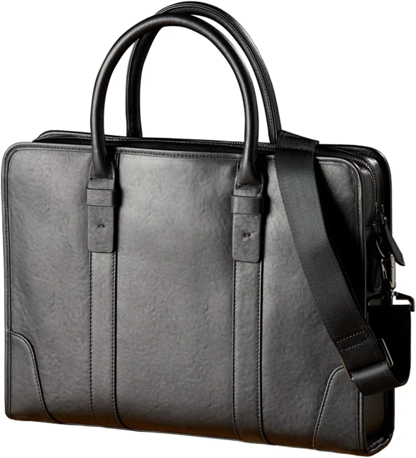 Briefcases Handmade Genuine Leather Briefcase Men Leather Shoulder Bag Office Laptop Cross Body Bag