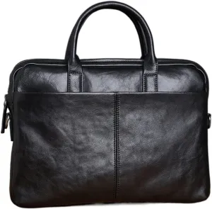 Briefcases Messenger Bags Laptop Bag Genuine Leather Briefcase Men Bag Business Handbag Male Laptop Shoulder Bags Black Tote