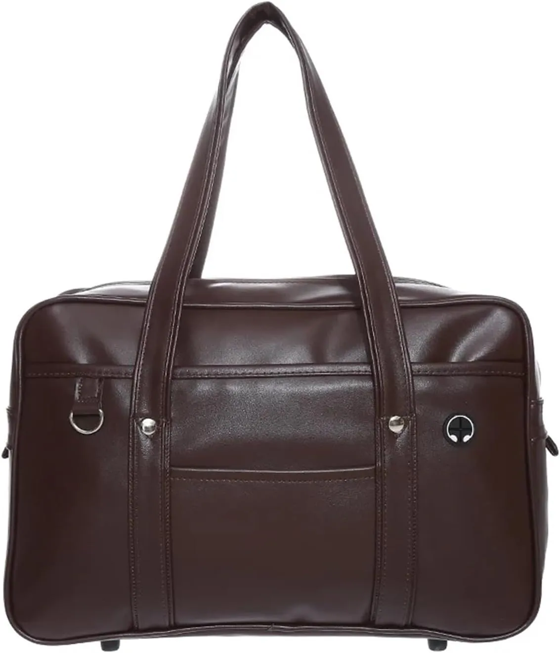 Briefcases PU Leather Portable Shoulder Bag Unisex Cosplay Briefcase(Coffee)