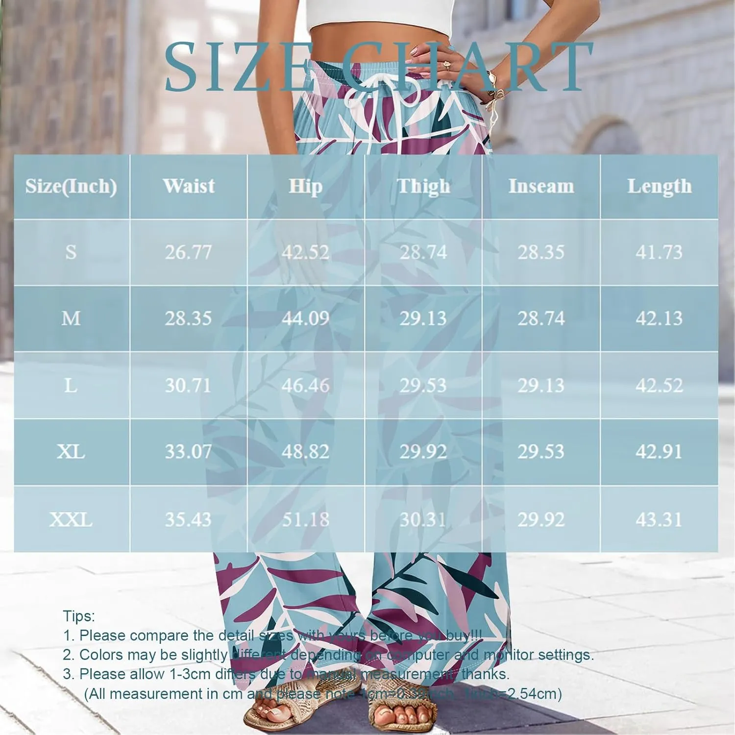 Business Casual Pants for Women Elastic Waist Dressy Baggy Trendy Casual Palazzo Relaxed Fit High Waist Trousers