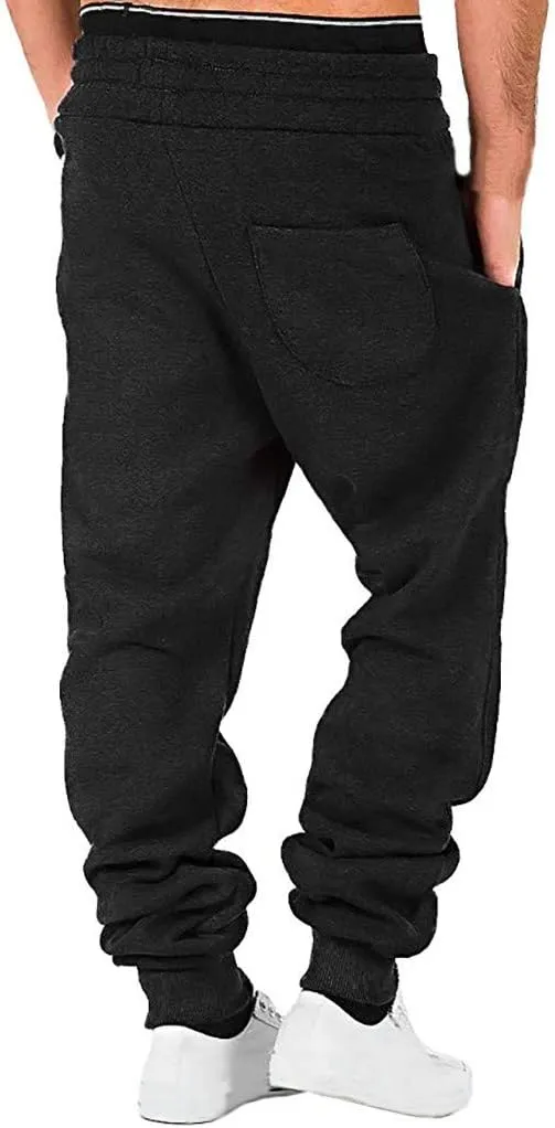 Cargo Pants for Men Relaxed Fit Athletic Pants Traning Track Pants Joggers Mens Sweatpants Casual Wide Leg Drawstring