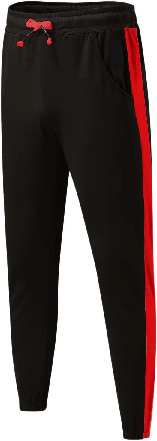 Cargo Pants for Men Relaxed Fit Stretch Elastic Waist Athletic Workout Jogger Pants Drawstring Sport Trousers Men's