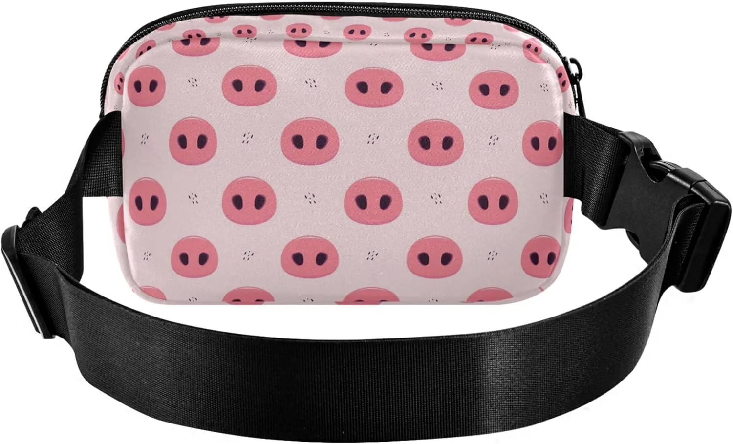 Cartoon Pig Noses Pink Fanny Packs Women Funny Belt Bags Hip Pack Waterproof Waist Bag for Women