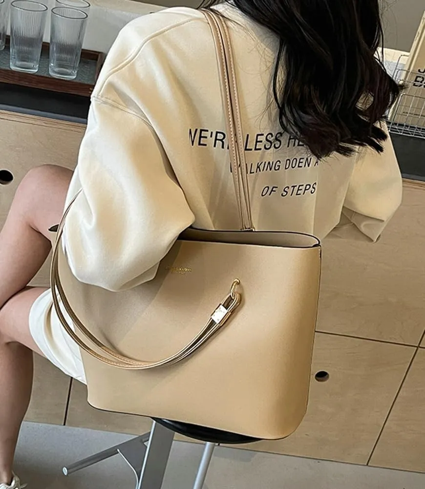 Casual Working Shoulder Bags for Women Large Vegan Leather Tote Purse Top Handle Handbags Satchels with Zipper
