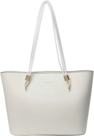 Casual Working Shoulder Bags for Women Large Vegan Leather Tote Purse Top Handle Handbags Satchels with Zipper