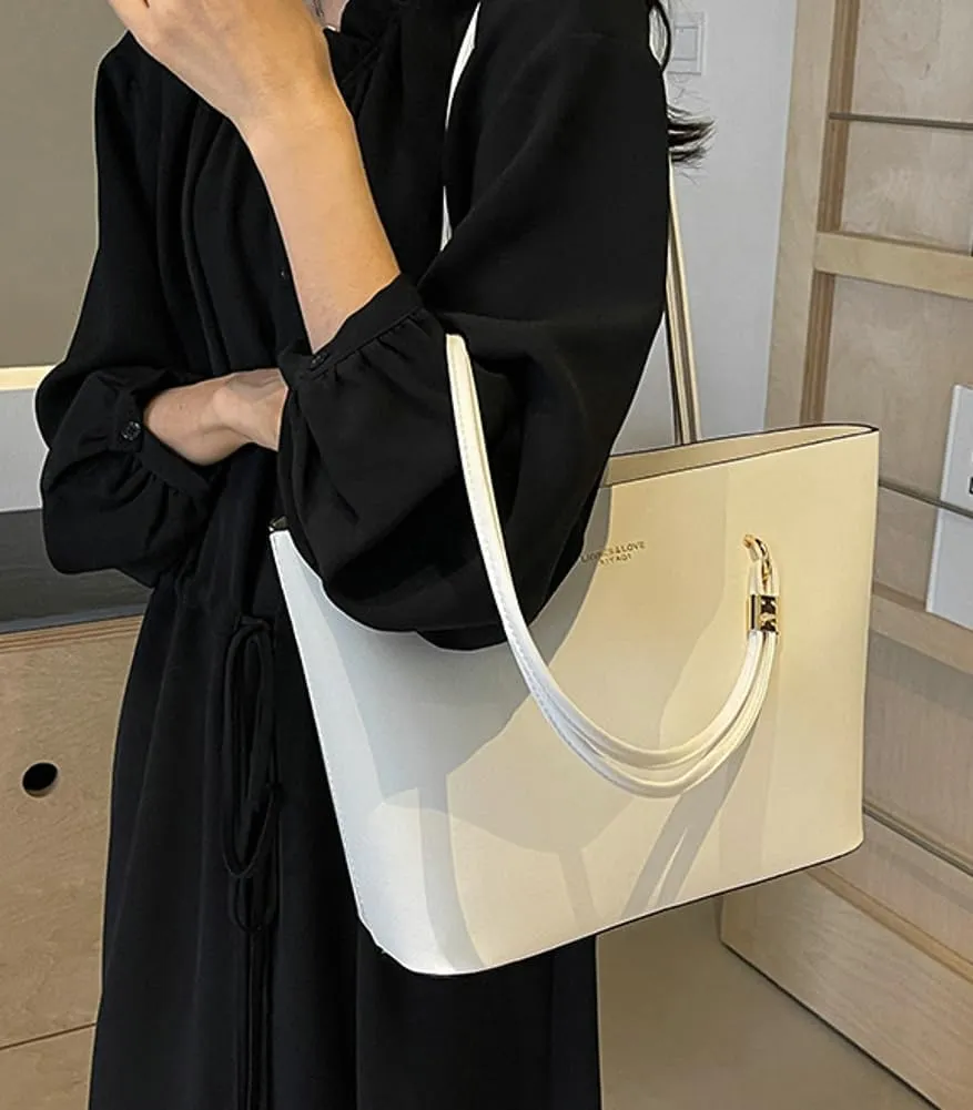 Casual Working Shoulder Bags for Women Large Vegan Leather Tote Purse Top Handle Handbags Satchels with Zipper