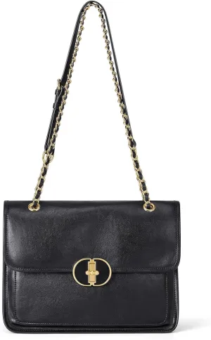 Cnoles Crossbody Bags for Women Fashion Leather Shoulder Bag with Chain Strap Trendy Clutch Satchel bag Ladies Purse