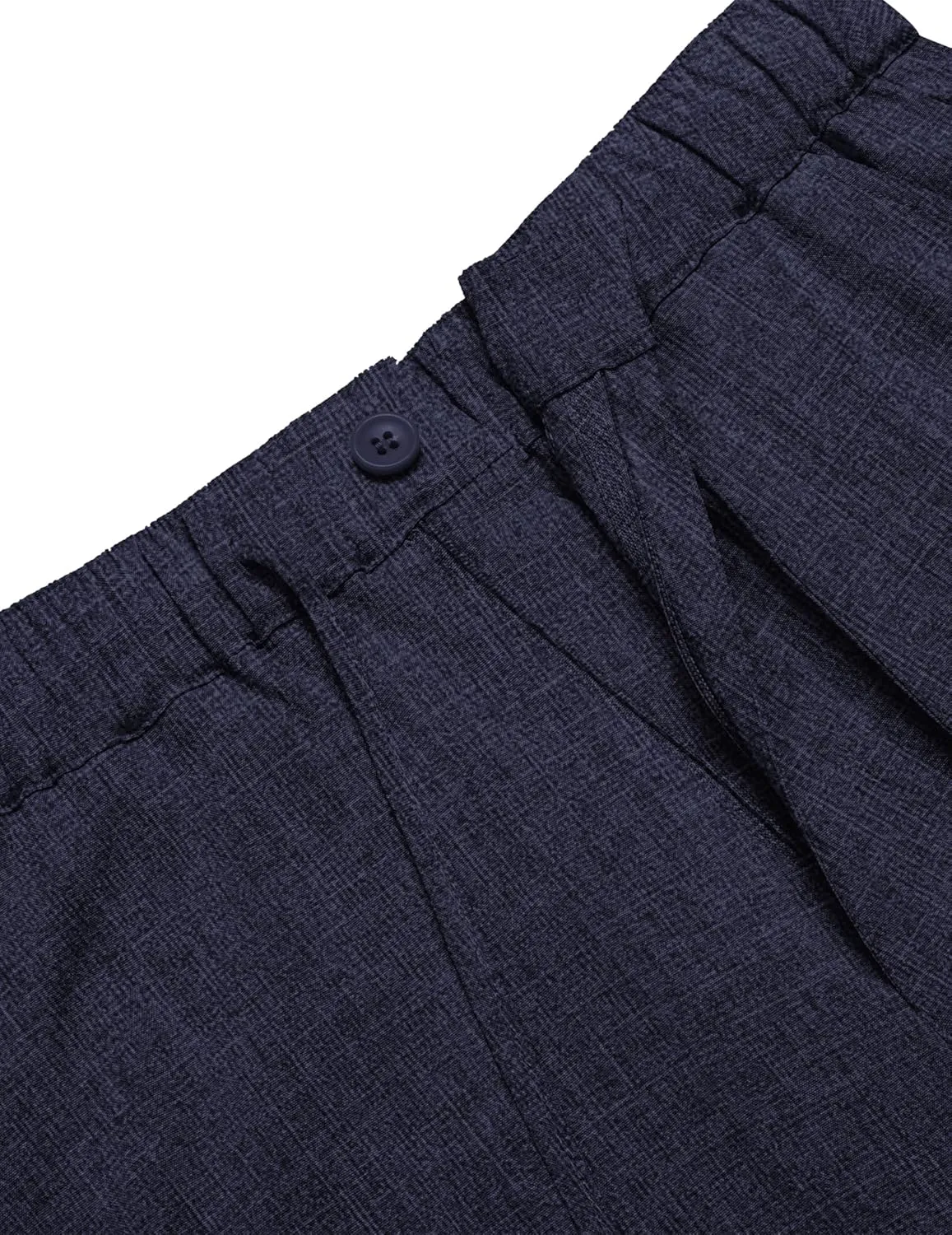COOFANDY Mens Casual Shorts Elastic Waist Drawstring Shorts Summer Beach Linen Shorts