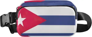 Cuba Flag Women Fanny Packs Belt Bag Hip Pouch Waterproof Cartoon Crossbody Waist Bag