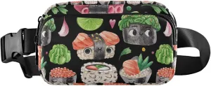Cute Cartoon Sushi Roll Fanny Pack for Women Waterproof Belt Bags Hip Pack Cute Waist Pouches for Men