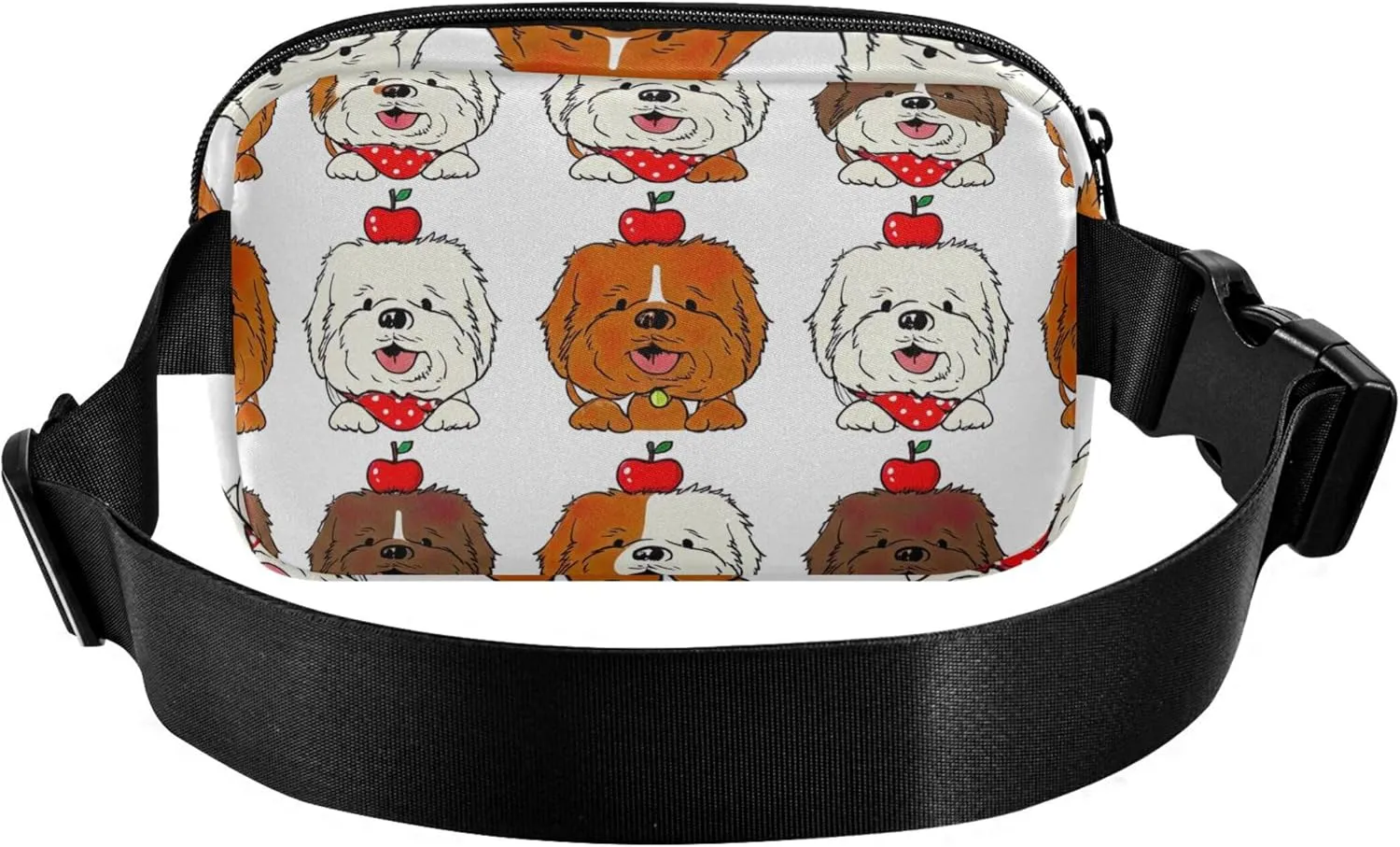 Cute Pug Dog Funny Women Fanny Packs Colorful Hip Bag Belt Purse Waterproof Waist Pouch for Women
