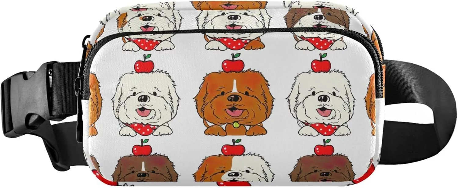 Cute Pug Dog Funny Women Fanny Packs Colorful Hip Bag Belt Purse Waterproof Waist Pouch for Women