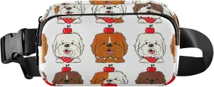 Cute Pug Dog Funny Women Fanny Packs Colorful Hip Bag Belt Purse Waterproof Waist Pouch for Women
