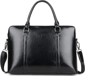 DHAEY Briefcases Vintage Messenger Handbag,Laptop Handbag Bussiness Shoulder Bag Satchel Case Sleeve for Notebook