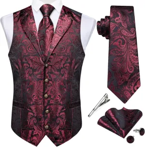 DiBanGu Men's Formal Suit Waistcoat - Business & Casual Dress Vests