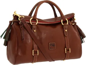 Dooney & Bourke Satchel Bags for Women, Large Florentine Satchel Handbag with Optional Crossbody Bag Strap