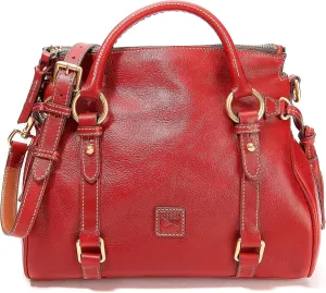 Dooney & Bourke Satchel Handbags for Women, Florentine Leather Satchel Bag with Optional Crossbody Strap