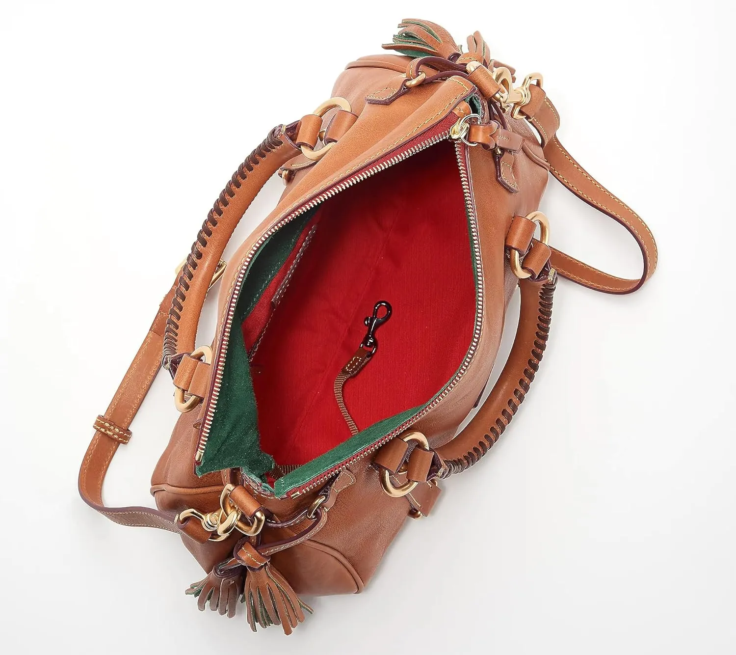 Dooney & Bourke Satchel Handbags for Women, Florentine Leather Satchel Bag with Optional Crossbody Strap