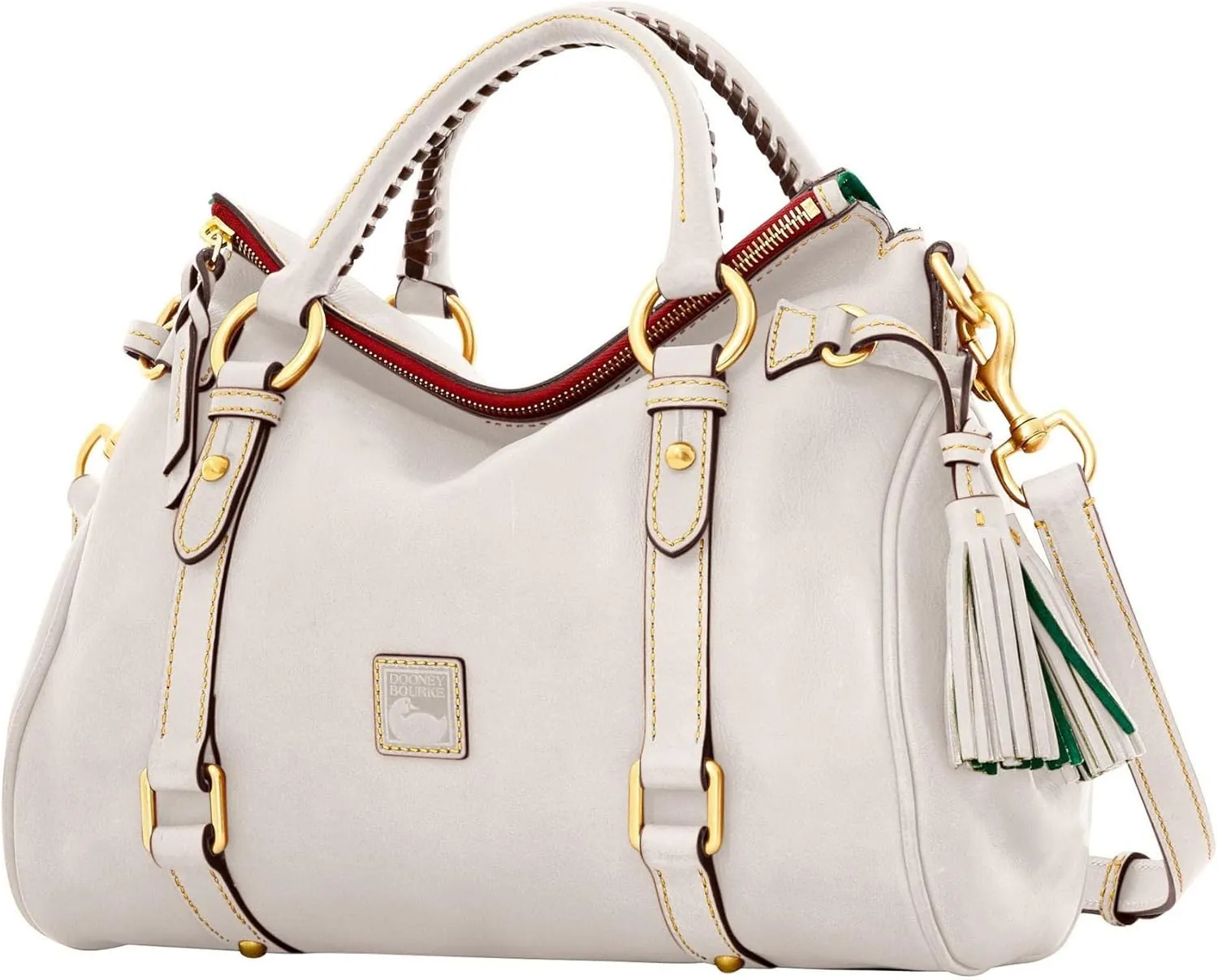 Dooney & Bourke Satchel Handbags for Women, Florentine Leather Satchel Bag with Optional Crossbody Strap