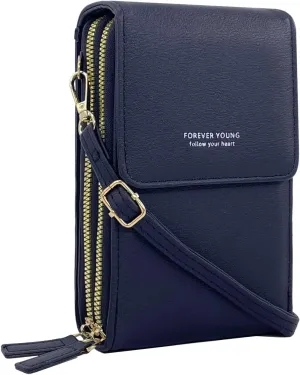 Esimileeya Small Compact Cell Phone Crossbody Bags for Women Trendy Purses Touchscreen Shoulder Bag with Credit Card Slots