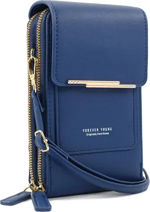 Esimileeya Small Compact Cell Phone Crossbody Bags for Women Trendy Purses Touchscreen Shoulder Bag with Credit Card Slots