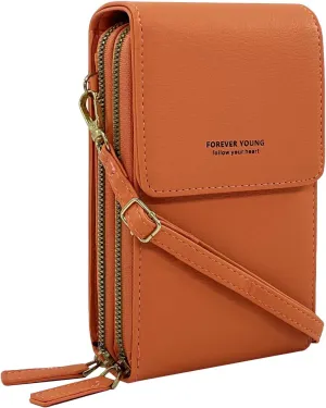 Esimileeya Small Compact Cell Phone Crossbody Bags for Women Trendy Purses Touchscreen Shoulder Bag with Credit Card Slots