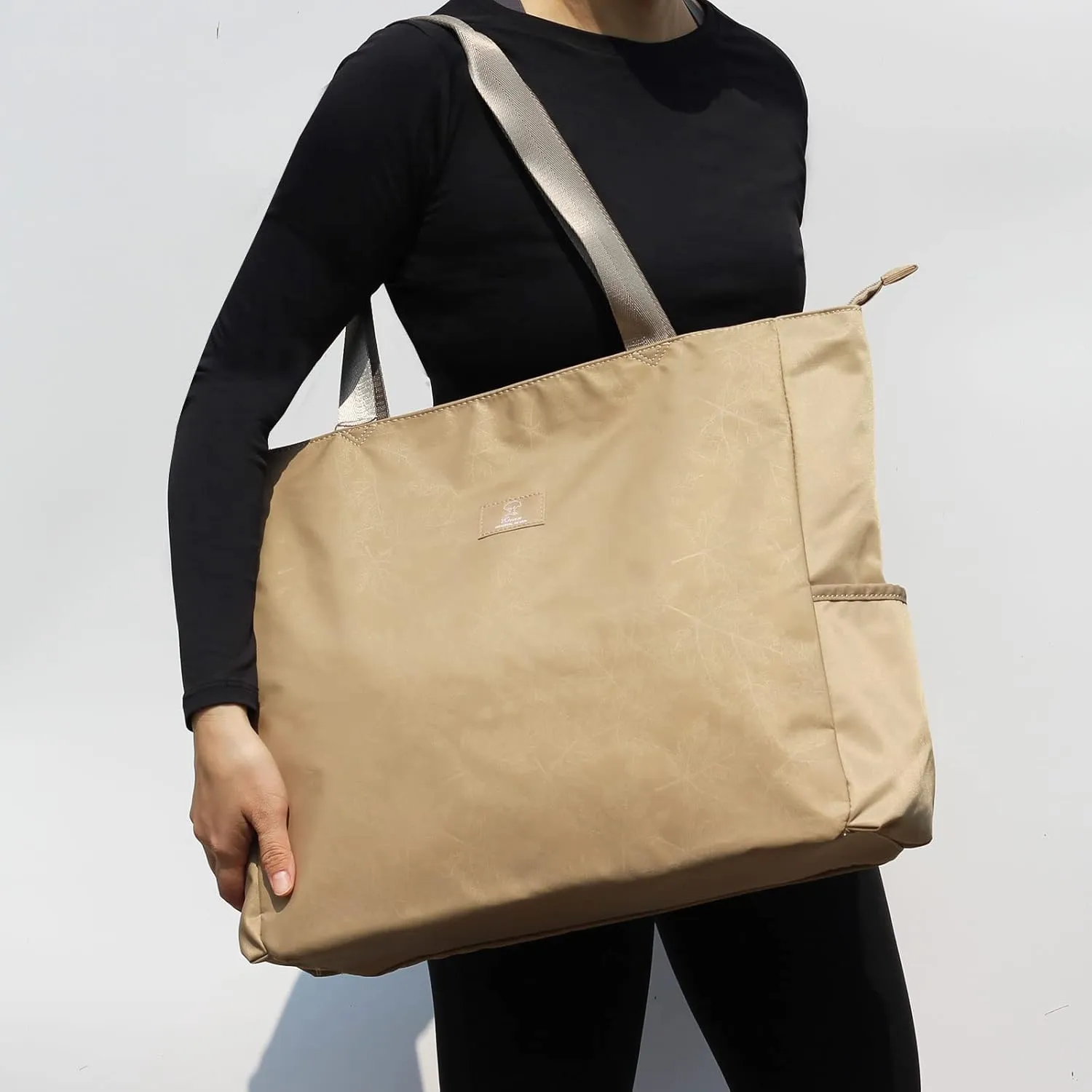 ESVAN LARGE BEACH BAG Water Resistant Lightweight 20 inch Women Oversize Tote Bag for Gym Beach Travel Pool Yoga Nurse