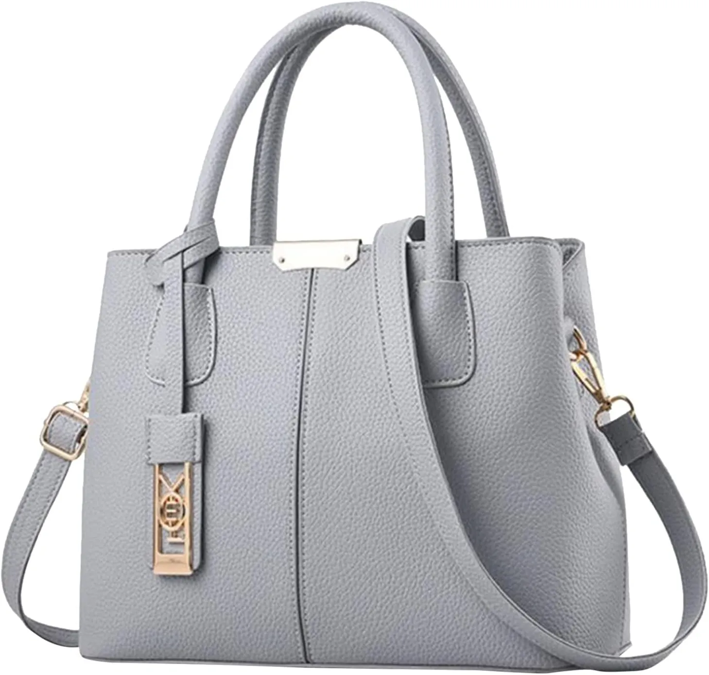Fashion Handbag Simple Bag Large Capacity One Shoulder Women Bag Vertical Handbag Shoulder Bag for (Grey, One Size)