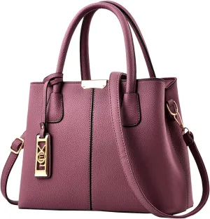 Fashion Handbag Simple Bag Large Capacity One Shoulder Women Bag Vertical Handbag Shoulder Bag for (Purple, One Size)