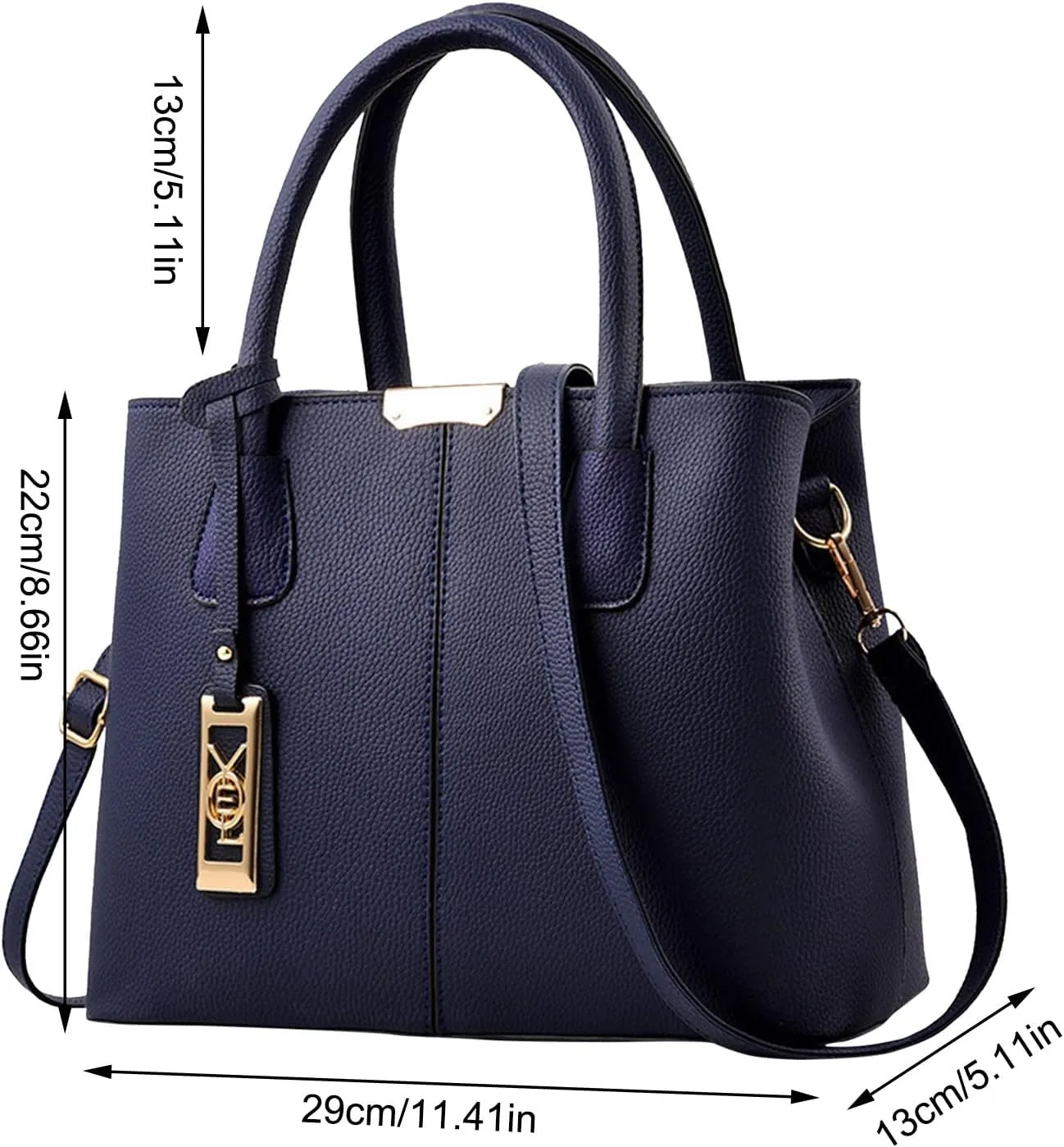 Fashion Handbag Simple Bag Large Capacity One Shoulder Women Bag Vertical Handbag Shoulder Bag for (Purple, One Size)