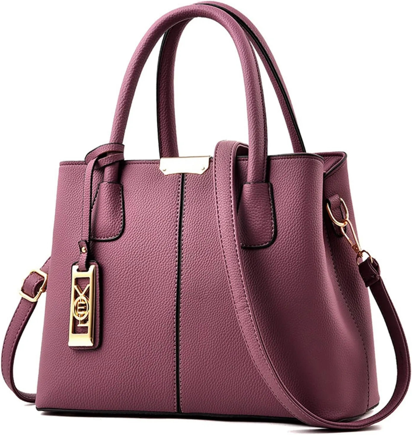 Fashion Handbag Simple Bag Large Capacity One Shoulder Women Bag Vertical Handbag Shoulder Bag for (Purple, One Size)