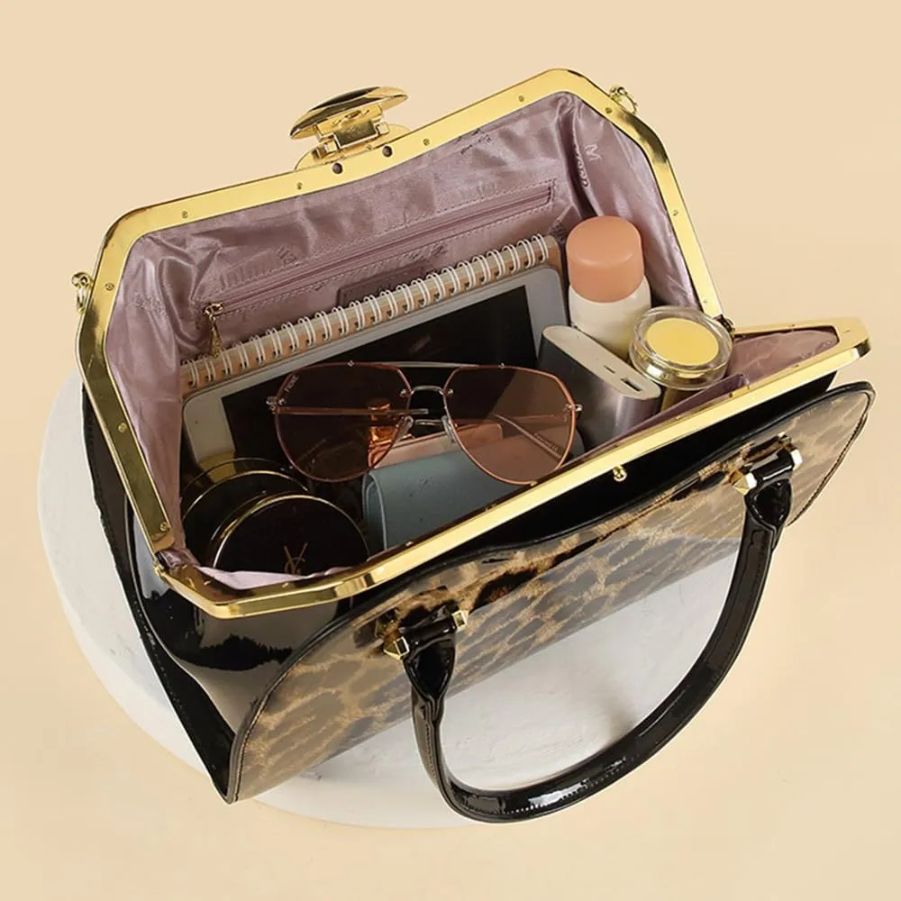 Fashion Leather Women's Top Handle Satchel Crossbody Bag Handbags Tote Purses Hard Shoulder Messenger Bags