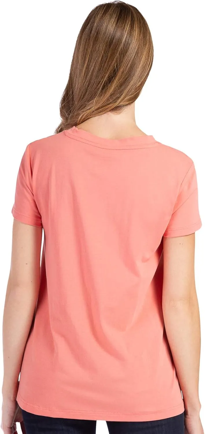 Fishers Finery Women's Ecofabric Short Sleeve V-Neck Tee; Relaxed Fit