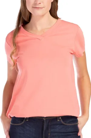 Fishers Finery Women's Ecofabric Short Sleeve V-Neck Tee; Relaxed Fit