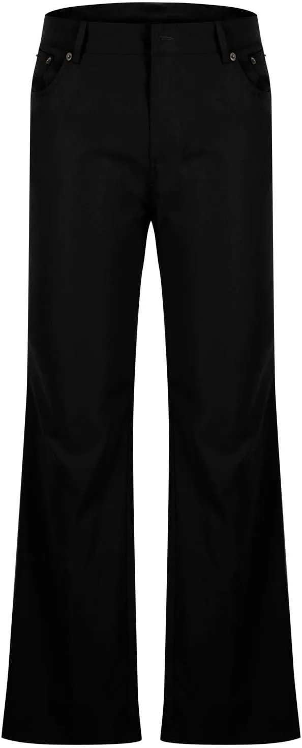 Flare Pants for Men Relaxed Fit Durable Comfortable Classic Stylish Dailywear Casual Travel Versatile Elegant