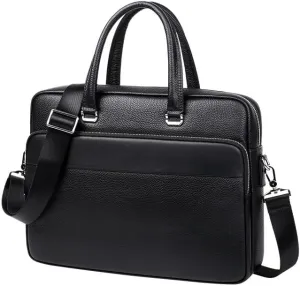 French Men's Business Handbags Genuine Leather Briefcases ffor Commuting Travel Business