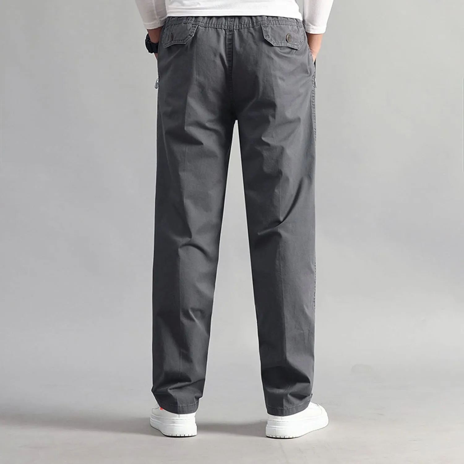 FZVYD Men's Pants Men's Relaxed Fit Causal Work Streetwear Baggy Joggers Drawstring Sweatpants with Pockets 2023