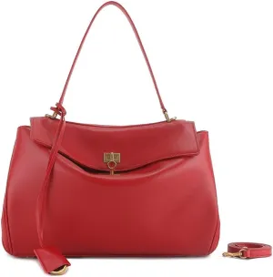 Genuine Leather Women's Shoulder Bag,Fashion Travel Bag, Retro Large Crossbody Travel Work Bag Purse