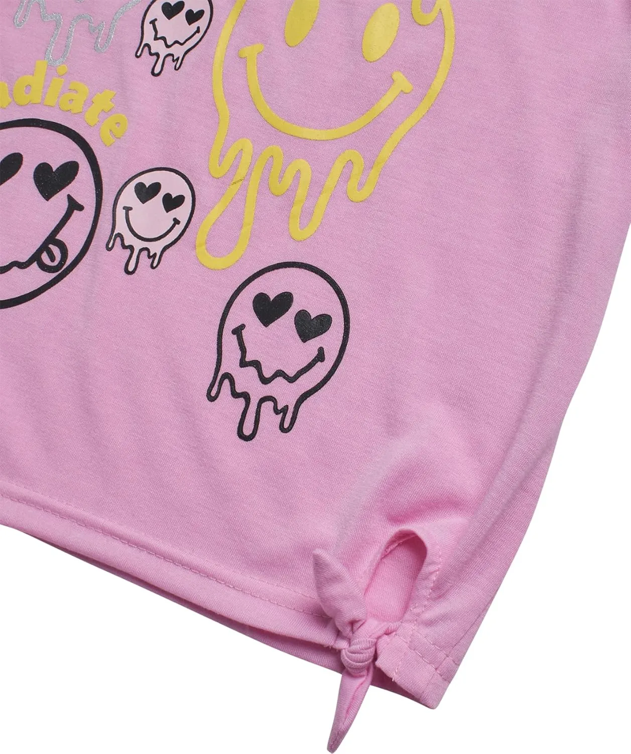 Girls Joggers Set - 3 Piece Zip Up Hoodie, Graphic Tee, and Jogger Pants, Girls' Activewear Fleece Jogset (7-16)