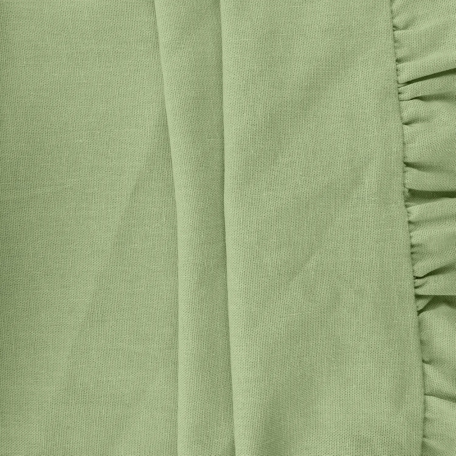 Girls Summer Tie Back Dress Tween Kids Square Neck Lantern Sleeve Ruffle A-Line Party Mini Dress Size 4-15 Years